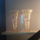 71/2 inch tall lead crystal bud vases