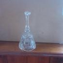 Lead crystal bell with flower