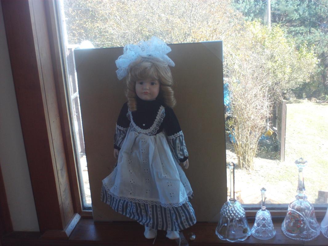 18 inch blonde porcelain doll