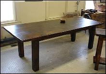 RUSTIC COUNTRY PRIMITIVE 7 FOOT FARMHOUSE HARVEST TABLE