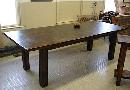 RUSTIC COUNTRY PRIMITIVE 7 FOOT FARMHOUSE HARVEST TABLE