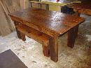 RUSTIC COUNTRY PRIMITIVE 7 FOOT FARMHOUSE HARVEST TABLE