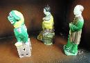 Chinese Ceramic Vintage Figurines, Mud Men ,Set of three