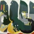 Laylo Abstract Acrylic on Canvas Lost in Warr