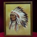 Paul Boren Print Chief with Headdress