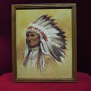 Paul Boren Print Chief with Headdress