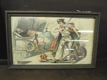 Louis Dalrymple Print Aroused 1894