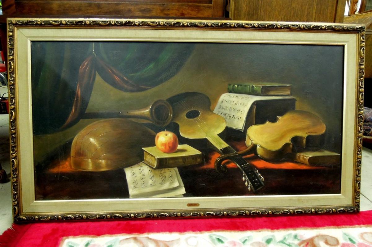 Giusseppe Roberti Oil Painting Signed