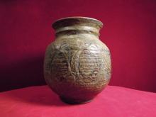 Art Pottery Vase Multi-Colored