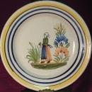 Quimper Henriot Plate, Bretonne Woman #112