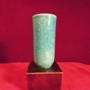 Art Pottery Candle Stick Holder, Teal