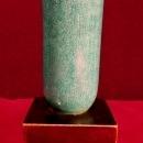 Art Pottery Candle Stick Holder, Teal