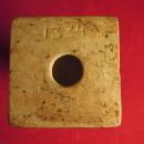 Art Pottery Candle Stick Holder, Teal