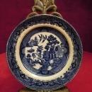 Buffalo Pottery, Plate, 1909 Blue Willow Pattern