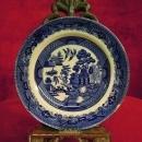 Buffalo Pottery, Plate, 1909 Blue Willow Pattern