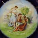 Victoria Carlsbad Austria Platter Maiden Soldier 1891 - 1910
