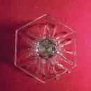 Vintage Glass Candlestick Holder with Prisms