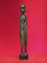Ebony Hand Carved Statue of Woman, Kenya