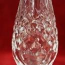 Wedgwood Crystal Vase Clear with Diamond Cut Pattern Pedestal Base and Star