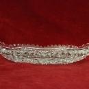 ABP Libbey Glass Oblong Candy Dish ABP Hobstar And Check Design