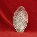 ABP Libbey Glass Oblong Candy Dish ABP Hobstar And Check Design