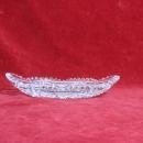 ABP Libbey Glass Oblong Candy Dish ABP Hobstar And Check Design