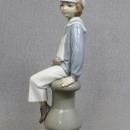 Lladro Sailor Boy Yacht Figurine Older Hallmark Attractive Excellent Shape