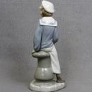 Lladro Sailor Boy Yacht Figurine Older Hallmark Attractive Excellent Shape