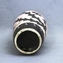 Dragon Vases Pair Black with Pink Mosaic Tiles Vintage