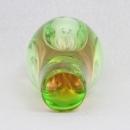 Art Glass Bud Vase Green to Amber Gem