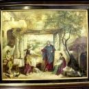 Oil on Canvas Jesus with Mary and Martha 19th Century