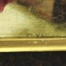Oil on Canvas Jesus with Mary and Martha 19th Century