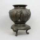 Vintage Japanese Censer Burner Four Birds and Elephants