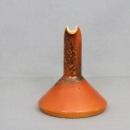 Vintage Pottery Cruet Orange Body with Black accents