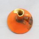 Vintage Pottery Cruet Orange Body with Black accents