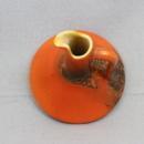 Vintage Pottery Cruet Orange Body with Black accents