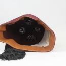 Vintage Mason Shriners Fez Hat ANAH Burgundy with Jeweled Tassel