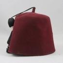 Vintage Mason Shriner Al Malaikah Fraternal Fez Hat Opalescent Multi- Jeweled