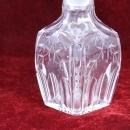 Vintage Crystal Perfume Bottle with Etched Floral Pattern