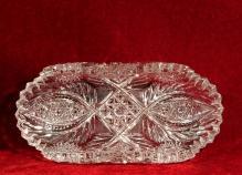 ABP Glass Libbey Dish Hobstar Diamond Cut