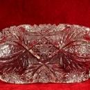 ABP Glass Libbey Dish Hobstar Diamond Cut