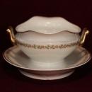 Theodore Haviland China Red Floral Pattern Schleiger Ten Piece Set