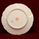 C F Haviland Dessert Plates Pink Flowers with Golden Copper Accents