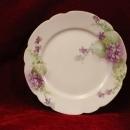 Haviland China Plate Floral Scalloped Edges in Gold