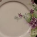 Haviland China Plate Floral Scalloped Edges in Gold