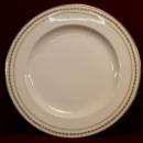 Haviland China Dessert Set with Pedestal Base Five Plates Green and Gold Pattern