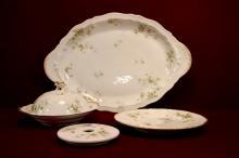 Theodore Haviland China Platter Butter Dish Plate and Strainer