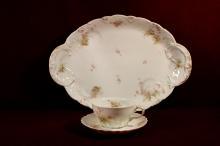 Theodore Haviland China Platter Cup and Saucer Pink Floral Pattern