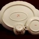 Theodore Haviland China Platter Cup and Saucer Pink Floral Pattern