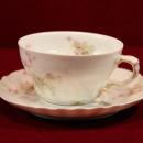 Theodore Haviland China Platter Cup and Saucer Pink Floral Pattern